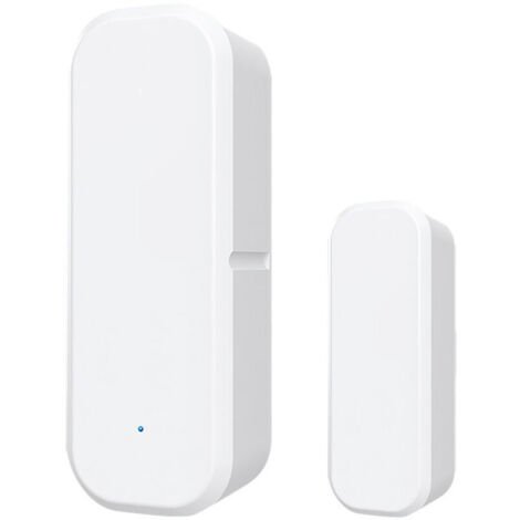 Capteur de porte WiFi : détecteur intelligent d’ouverture/fermeture, sans fil pour les systèmes Windows, avec alertes de notification d’application pour la sécurité (pile non incluse).