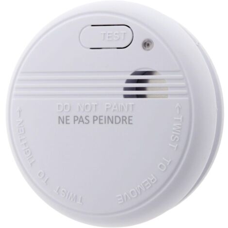 Détecteur de fumée certifié CE - pile d'une durée de vie de 10 ans (1/4)