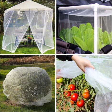 Filet de protection extra fin pour arbres fruitiers, légumes, myrtilles, 10 x 50 pieds (1/4)