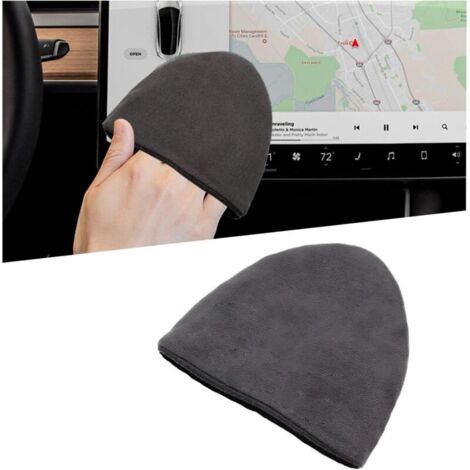 Chiffon de nettoyage pour écran de voiture, chiffon triangulaire pliable en microfibre 10,5 x 10,5 cm pour écran tactile, tableau de bord, écran LCD, accessoires d'intérieur de voiture