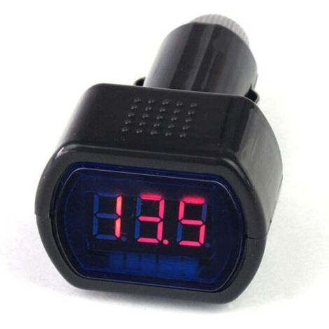 Voltmètre numérique à LED pour voiture, 12 V/24 V, indicateur de tension pour véhicule, pour voiture, camion (1/4)