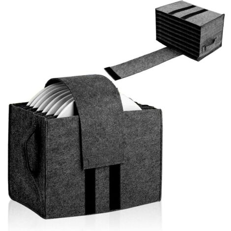 Égouttoir à assiettes en feutre, rangement pour vaisselle, égouttoir pour camping-cars (8 assiettes), accessoires de camping pour camping-cars, caravanes, bateaux et cuisines (1/4)