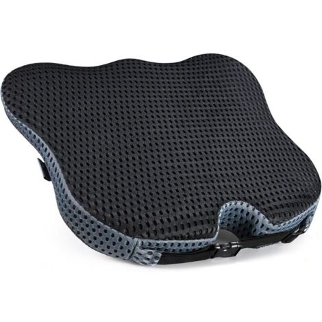Coussin en mousse à mémoire de forme douce et dense - Coussin d'assise avec design en coin et dossier surélevé pour élargir la vision, offre un confort pour le bas du dos et les hanches (1/4)