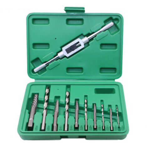Kit de 10 extracteurs de vis M3-M18 pour vis endommagées, avec boîte et tube de rangement. (1/4)