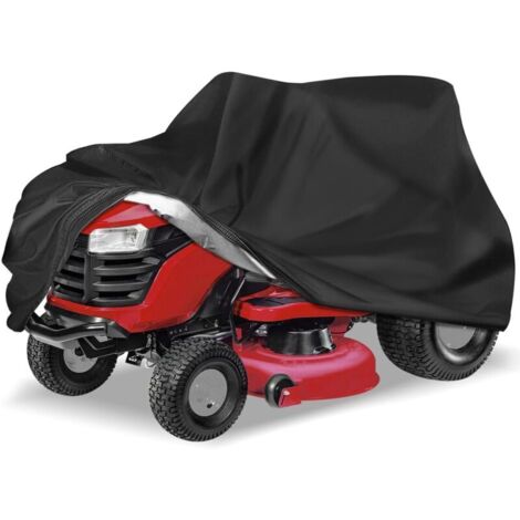 Housse de protection pour tondeuse à gazon d'extérieur, imperméable et résistante, en polyester Oxford 210D, protection UV, compatible avec les terrasses jusqu'à 54 pouces (1/4)