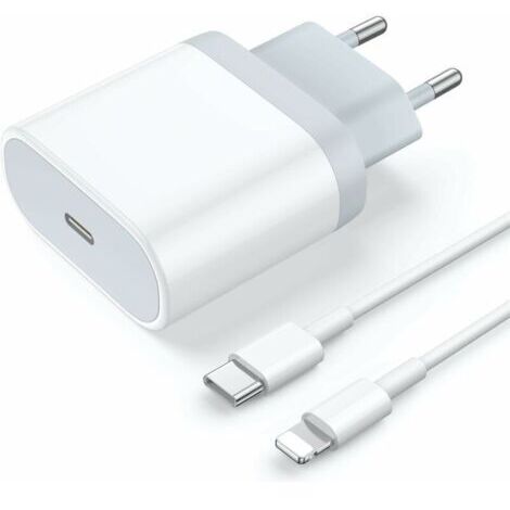 Lablanc – Chargeur USB C rapide 20W – Technologie PD 3.0 – Câble 1m pour iPhone 14/13/12/11/X/8/SE – Charge rapide efficace