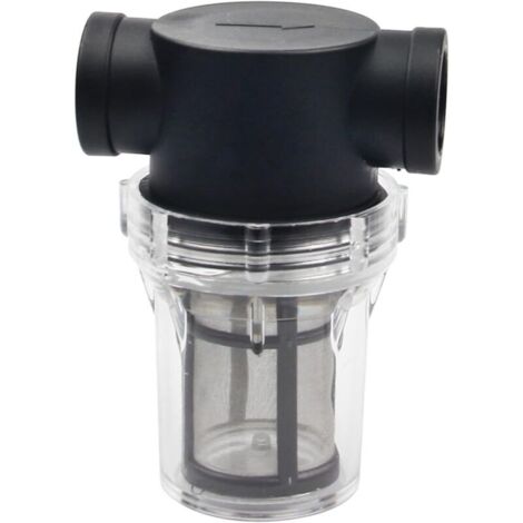 Filtre à eau en ligne de 25 mm (1 pouce) pour pompe à eau, avec tamis en acier inoxydable de 100 mailles, filtre en ligne pour pompe d'irrigation de jardin