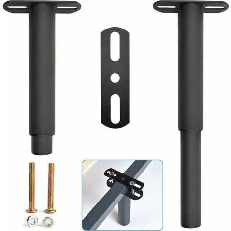 LaBlanc - Pieds de lit réglables, rétractables et robustes pour cadre de lit, pieds de support en métal, convient pour armoire, canapé, lit, pièces de rechange 17,8 cm à 33 cm (1/5)