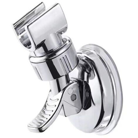 Support de pommeau de douche universel et réglable, avec 2 crochets, compatible avec les barres de douche de 16 à 28 mm. (1/5)