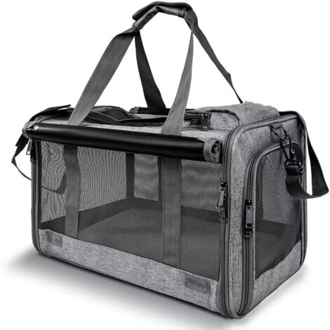 Sac de transport pour grands chats, chats de taille moyenne et chiots jusqu'à 9 kg, lavable, protection de la vie privée pour la maison, les voyages en plein air