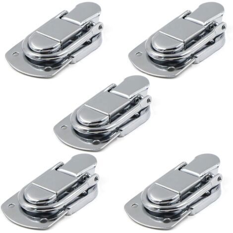 Fermeture à Levier Fermoir à Bascule Loquets Verrou 5 pcs Loquet à Bascule en Acier Inoxydable pour Coffret, Cadeaux Boîte, Tiroir, Armoire, Trousse médical, Coffre à Outils