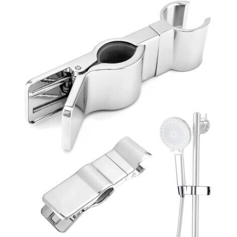 Support Pommeau Douche, Support Pommeau de Douche Réglable 20-25 mm Support de Douche sans perçage Antidérapant, Support Douche à Main Rotatif à 35° de Remplacement pour Accessoires de Salle de Bain