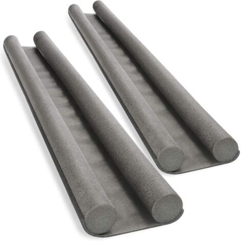 2X Coupe-Vent pour la Porte - Joint Bas de Porte - Coupe-Vent à Double Joint - Protection Contre Les Courants d'air et Le Bruit - 93 cm (1/4)