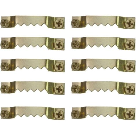 50 Pièces Accroche Tableau Crochets Cadre Photo Kit de Suspension pour Cadre Photo Attache Cadre à Double Trou Métal pour Fixation Photo Suspendue Cadre Affiche Toile Ouvrage