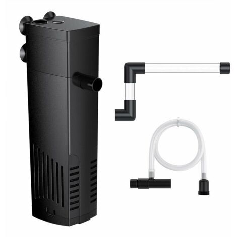 Filtre Intérieur Aquarium, Pompes et Filtres pour Aquarium d&39eau Douce ou d&39eau Salée, Aquarium Tortue, 20 à 40L