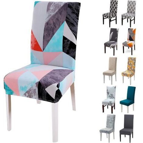 LaBlanc - Housse de Chaise, 6 Pieces Extensible Amovible Lavable Moderne Couverture de Chaise pour Salle à Manger Slipcover-Décoration Bouquet de Mariage, Hôtel, Restaurant (1/5)