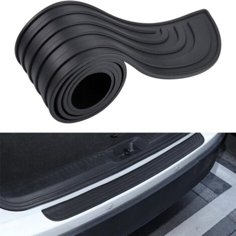 Protection de pare-chocs, protection de seuil de coffre arrière, autocollant pour portière de voiture, 90 cm x 7 cm - Noir