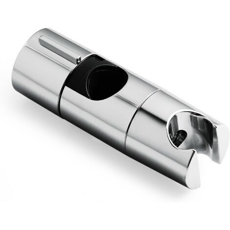Support Pommeau de Douche,Support Douchette réglable de 19 à 25 mm de diamètre,Support de Douche pour Barre de Poussée Réglable,Mural Coulissant de Remplacement pour Salle de Bain,Chromé