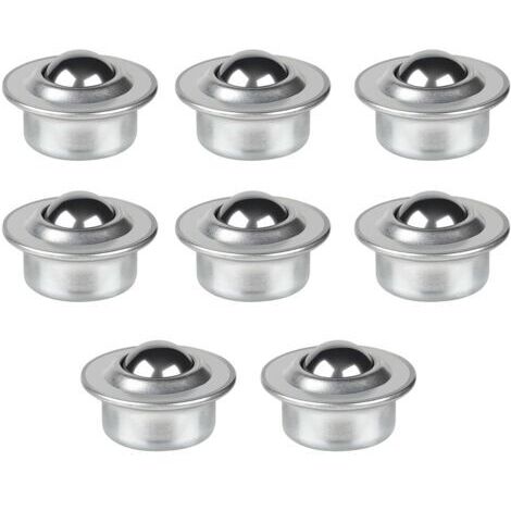 8x Roulettes de Transfert avec Roulement à Billes, Roulettes à Billes pour Meubles, Roulettes à Billes de Transfert et en Acier Inoxydable, Rotation à 360 Degrés, pour Meubles (1/5)