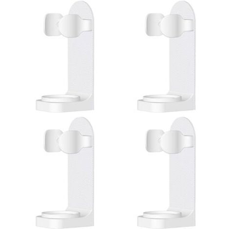 4 Pièces Porte-Brosse à Dents Électriques Mural Réglable Adhésif Puissant Convient à la Plupart des Brosses à Dents Électriques (1/5)