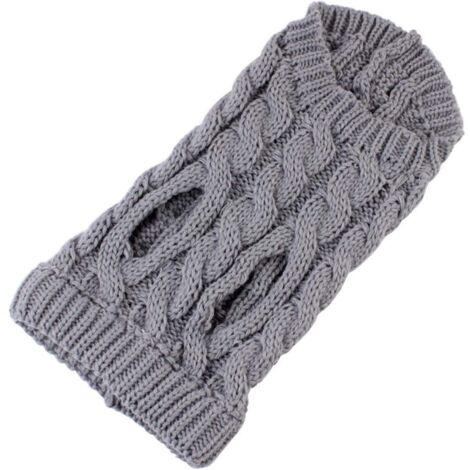 Gilet tricoté au crochet doux et chaud pour chien de compagnie toutes tailles (1/4)