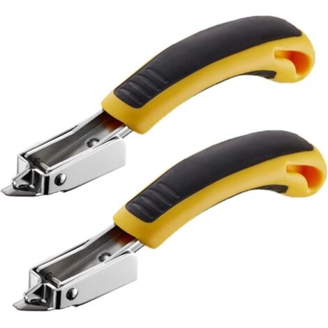 Extracteur d'agrafes,2 Pcs Outils de Retrait d'agrafes Extracteur Rapide pour Retirer Les agrafes Outil à Main Professionnel pour enlever Les agrafes et Les Clous