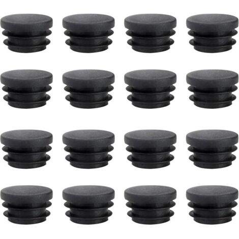 16 pièces Bouchons à Lamelles Ronds de 22 mm pour Tube Rond, Poteaux de ClôTure Ronds en Plastique PolyéThylèNe Robuste, Bouchons de 22 mm pour Couvrir Les Tubes en Acier, Les Tubes en Acier