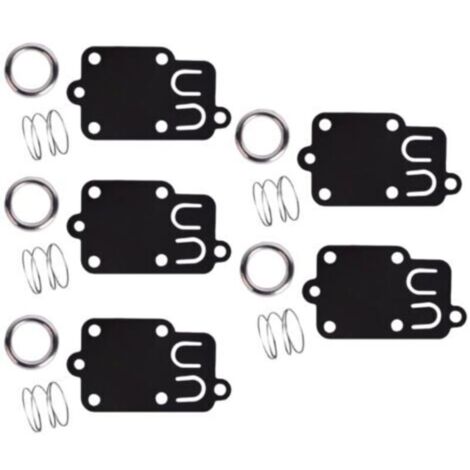 LaBlanc - Lot de 5 kit de joints de diaphragme de carburateur pour moteurs Briggs & Stratton 2 ch à 5 ch 270026 272538 272538S 272637 4157 4168 5021 5021K 690766 221377 capuchon de ressort (1/4)