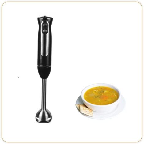 8459 600, Mixeur plongeant, 8 vitesses, Turbo, anti-éclaboussures, 600 W, Inox