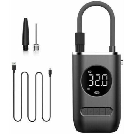 Compresseur à Air Portatif, 150 PSI Mini Pompe a Velo Electrique avec Affichage Numérique et Lumière LED, Batterie 4000 mAh, Gonfleur Pneus Voiture sans Fil pour Motos, Vélos, Balles