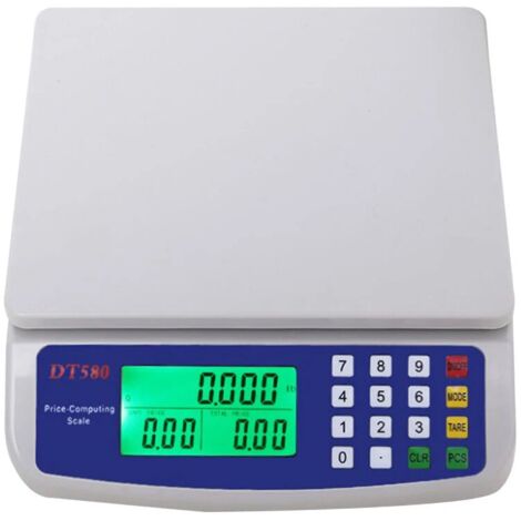 Balance de Précision, Ultrixe, 30kg/1g, Balance de Cuisine Électronique avec Fonction Tare et Compte, Calcul des prix, Balance Numérique Haute Précision, Écran LCD, pour Alimentaire Multifonctionnel