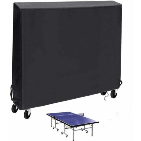Housse de Table de Tennis de Table Housse de Table de ping-Pong intérieure/extérieure Housse de Table Anti-poussière étanche et résistante aux intempéries - 165 X 70 X 185 CM，Fonepro