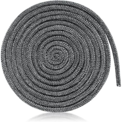 Joint tressé haute température 8mm x 3m – Fibre de verre résistante jusqu'à 550°C – Pour poêles à bois et cheminées – Corde d'étanchéité (1/4)