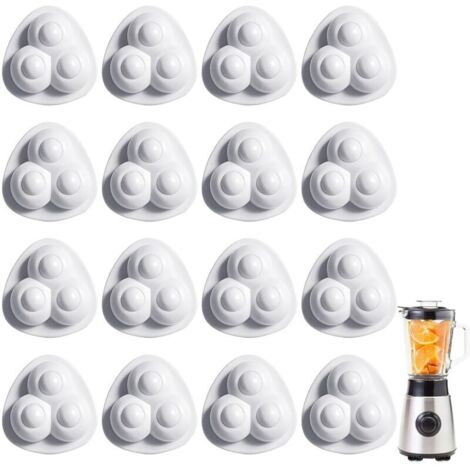 Lot de 16 roulettes pour déplacer des meubles de roues à billes pour meubles Rotation de 360 degrés, roues pivotantes auto-adhésives pour armoires de réfrigérateur, table de chaises