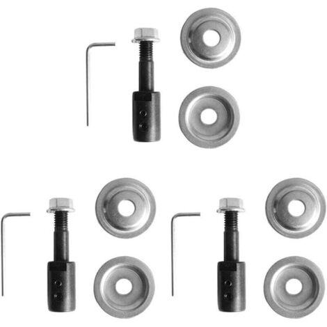 3 Jeux D' de Connexion de Meule pour Tiges de Polissage et de Meulage de Moteur 775 10MM