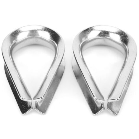 Lot de 2 cosses de câble en acier inoxydable M20 de 20 mm de diamètre pour câble métallique de 20 mm de diamètre