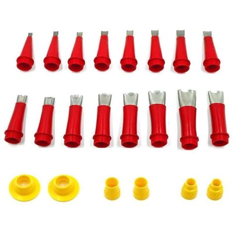Applicateur de buse de calfeutrage en acier inoxydable, ensemble de 22 pièces, colle de finition de calfeutrage, mastic Silicone, outil de finition, cuisine salle de bains (1/4)