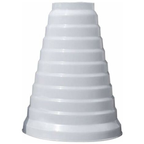 1 pièce réducteur universel, épais et rigide, réducteur PVC pour ventilation, diamètre adaptable 80–200 mm, usage climatisation et extraction