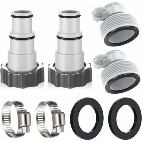 Nettoyeur de fond de piscine, Aspirateur de piscine, Piscine, Aspirateur de piscine, 32 à 38, Adaptateur pour piscine Intex, Kit adaptateur de tuyau de piscine, Accessoires de piscine, Buse de tuyau, (1/4)