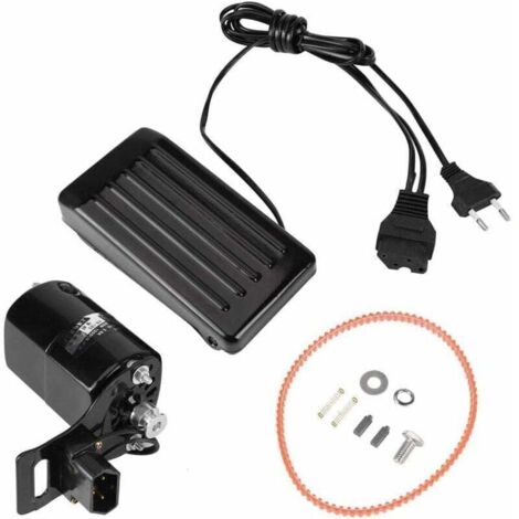 Moteur de Machine à Coudre 180W avec Pédale Universelle - Pièces de Rechange (Prise UE 220V)