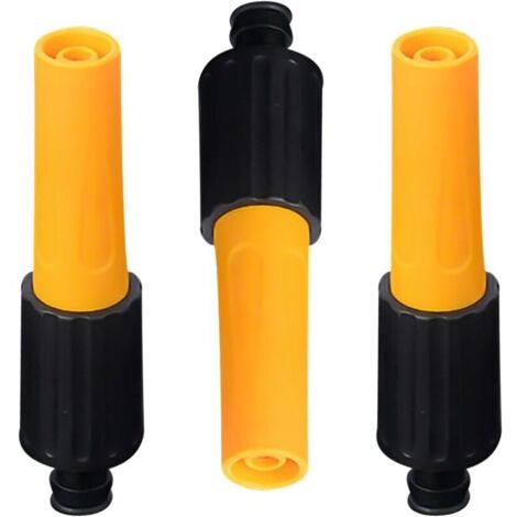 Lot de 3 buses à pulvérisation directe, pistolets à eau directs, pistolets de jardin, pistolets à eau en plastique, outils de jardin, convient pour l'arrosage des plantes de jardin, le nettoyage de (1/4)