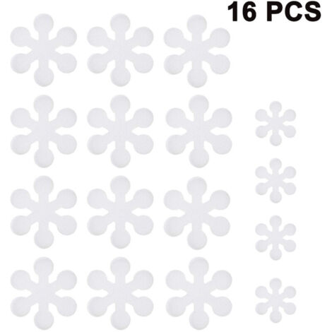 Autocollants antidérapants caoutchouc, motif flocons, pour baignoire, salle bain (1/4)