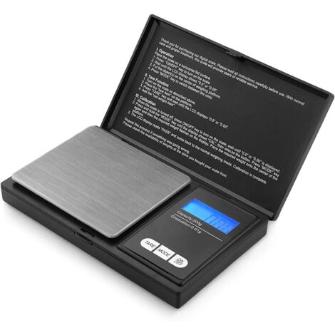 Balance numérique de poche 200 x 0,01 g, écran LCD, précision pour bijoux, tablettes, etc. (1/4)