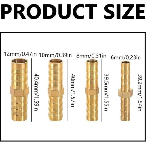 Raccord De Tuyau En Laiton – Filetage Métrique M16, M18, M20, Embout Barbelé OD 8/10/12/13/16 Mm, Couplage Mâle, 1 Pièce