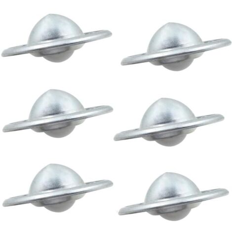 6 Roulement Billes Roulettes Meubles Roulements - Nylon Transfert Boules Robuste AssembléS Bagages Chariot Coulissant Convoyeur SystèMes D'Alimentation éLectrique Espacement Trous (1/4)