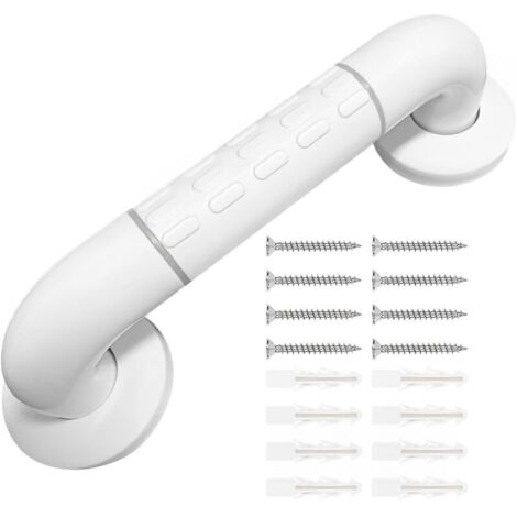 Barre d'Appui WC 30cm, Barre d'Appui Dans Salle de Bain en Acier Inoxydable Antidérapant,avec Cercles lumineu pour Âgées,Handicapées,Enceinte (1/4)