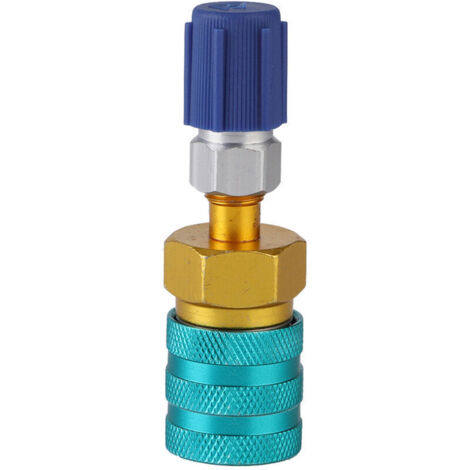 ,QC1234L + 13LS5V1 R1234YF connecteur rapide côté bas pour voiture, réfrigérant AC, liquide fluoré (1/4)