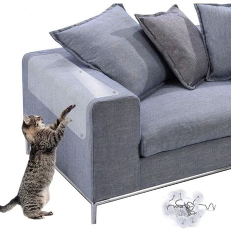 4 PIECES Griffoirs pour Chats, Autocollants, Protection contre les Rayures pour Chat et Chien, Protecteur de Meubles pour Chats, Protection contre les Rayures de Meubles, Protection contre les
