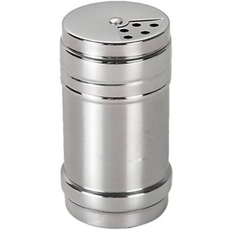 Boîte à épices/sel/sucre/épices/poivre en acier inoxydable avec couvercle rotatif (1/4)