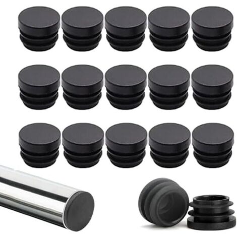 Lot de 40 bouchons en plastique pour pieds de chaise, tube rond en plastique de 19 mm, protecteur de pieds de chaise, convient pour les bouchons de tube de protection, les bouchons d'étanchéité, (1/3)